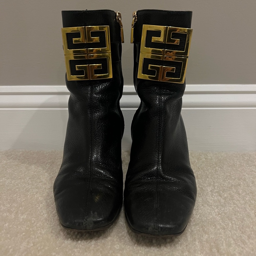 Givenchy Black Bootswith Logo - image 2